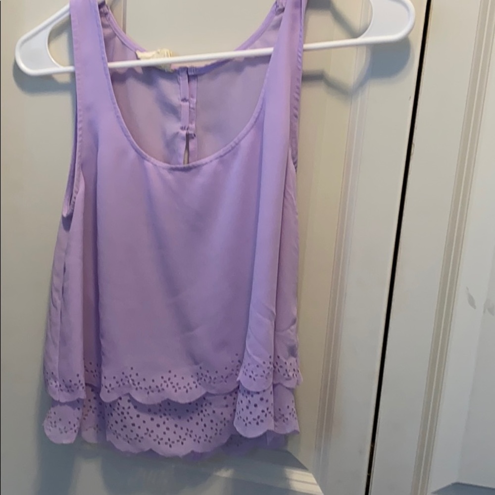 Lavender crop top